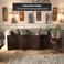 Red Lantern 2 Ft. Short Bamboo Wave Screen - Dark Mocha
