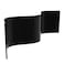 Red Lantern 2 Ft. Short Bamboo Wave Screen - Black