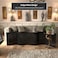 Red Lantern 2 Ft. Short Bamboo Wave Screen - Black