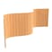 Red Lantern 2 Ft. Short Bamboo Wave Screen - Honey