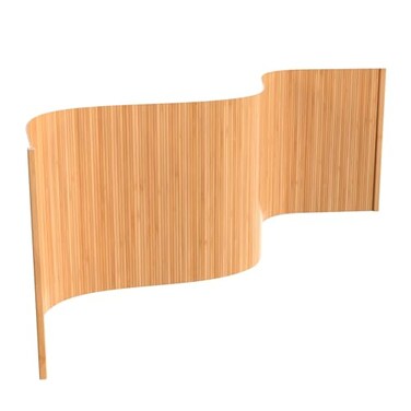 Red Lantern 2 Ft. Short Bamboo Wave Screen - Honey