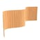 Red Lantern 2 Ft. Short Bamboo Wave Screen - Honey