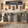 Red Lantern 2 Ft. Short Bamboo Wave Screen - Grey