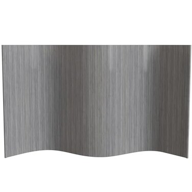 Red Lantern 4 Ft. Short Bamboo Wave Screen - Grey