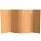 Red Lantern 4 Ft. Short Bamboo Wave Screen - Honey