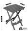Adams Quik-Fold Side Table - Charcoal