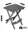 Adams Quik-Fold Side Table - Charcoal