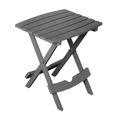 Adams Quik-Fold Side Table - Charcoal