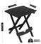 Adams Quik-Fold Side Table - Black