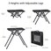 Anbte 2FT Folding Grill Table, Supports 180LBS, 2 Heights 27.5" for Camping