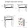 Anbte 2FT Small Folding Table, 3 Adjustable Height for Camping, 24" X 16