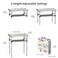 Anbte 2FT Small Folding Table, 3 Adjustable Height for Camping, 24" X 16
