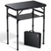 Anbte 2 Ft Small Folding Table, 3 Adjustable Height for Camping, 23" X 16