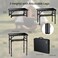Anbte 2 Ft Small Folding Table, 3 Adjustable Height for Camping, 23" X 16