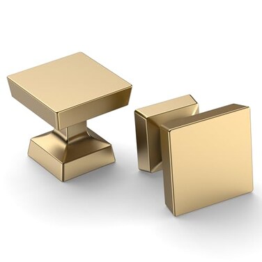 Amerdeco 10 Pack Champagne Bronze Cabinet Knobs 1.2