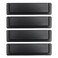 Lc lictop 5.5 Inches Flush Pull for Drawer 4PCS, 5.04 Inches Hole Centers, Black
