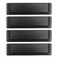 Lc lictop 5.5 Inches Flush Pull for Drawer 4PCS, 5.04 Inches Hole Centers, Black