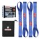 Workpro Soft Loop Tie Down Straps (6-Pack), 1.6" X 17", 5000 Lbs Breaking Strength. Heavy Duty with Soft Loop Ends for Securing Motorcycles, Atvs, Utvs, Kayaks, Dirt Bikes - Blue