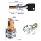 Wooch Toolbox Lock with Keys Replacement Lock Compatible with Craftsman Tool Cabinets, Tool Chest, Drawer, and Storage Box Secure Cabinet Locking System (1 Pack)