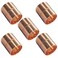 Joywayus 5 Pack 1" Copper Coupling with Dimple Stop