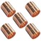 Joywayus 5 Pack 1" Copper Coupling with Dimple Stop