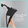 Danco Seventy 3-Setting Dual Combo, Fixed and Handheld Showerhead in Matte Black (12163)