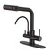 Fapully Matte Black Pull-Down Kitchen Faucets and Drinking Water Faucet