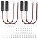 Bfxm 12V Cigarette Lighter Plug with 16AWG 1FT Wire (4 Pack)