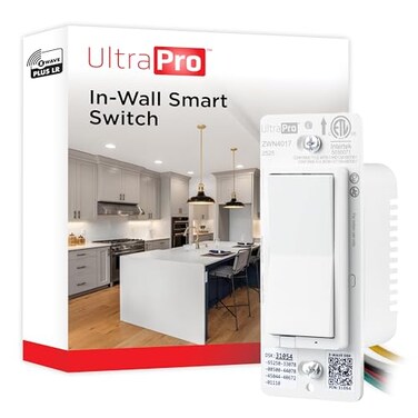 UltraPro Z-Wave Long Range on/Off Switch, 800 Series, Paddle, 1 Pack