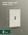 Treewell 2-Pack Single Toggle Light Switch Cover Plate, Light Almond