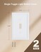Treewell 2-Pack Zinc Alloy Single Toggle Light Switch Cover Plate, Solid Wall Plate