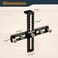 Powertec 72186 Cabinet Hardware Jig for Knobs, Handles &amp; Pulls - Adjustable Drill Guide Template Tool for Cabinets, Woodworking, Doors &amp; Drawers
