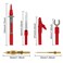 Umlife 25PCS Multimeter Test Leads Kit, Upgraded Test Leads Set with Replaceable Gold-Plated Multimeter Probes, Alligator Clips, Test Hooks and Back Probe Pins, Soft Silicone Volt Meter Lead