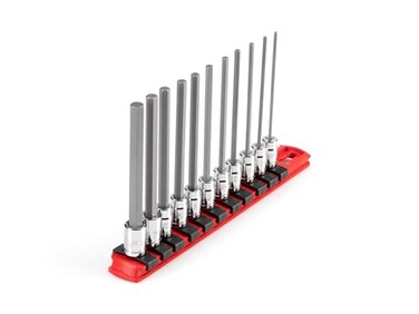 Tekton Long Hex Bit Socket Set, 11-Piece SHB90107