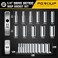 Pgroup 1/4" Drive Deep Socket Set, 11PCS Metric Size Socket Set (4Mm-14Mm), 6-Point Design, Equipped with Storage Holder, Chrome Vanadium Steel
