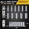 Pgroup 1/4" Drive Deep Socket Set, 11PCS Metric Size Socket Set (4Mm-14Mm), 6-Point Design, Equipped with Storage Holder, Chrome Vanadium Steel