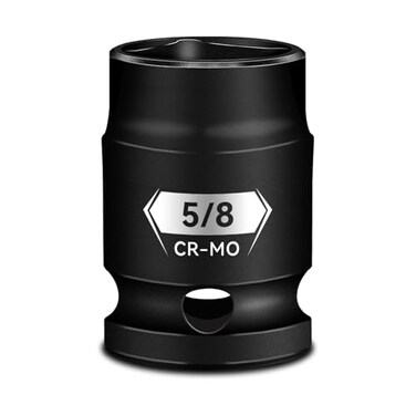 Pgroup 1/2-Inch Drive Female Pipe Plug Socket, Impact Sae (5/8 Inch), Chamfered 4 Point Square Socket, Cr-Mo Steel