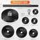 Thinkwork 4" Inside Pipe Cutter for Pvc Pipe, Cutter Tool Set with Scale, Black