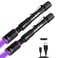 EverBrite 2 Pack Rechargeable Pen Flashlight with UV &amp; White Light