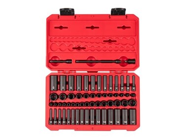Tekton 1/4 Inch Impact Socket Set, 61-Piece SID90403