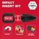 Geinxurn Impact Screwdriver Bits Set, 66 Pieces 1 / 2 Magnetic (Ph/TORX/HEX/PZ/SQ) S2 Steel Multi Power Insert Driver Bits and 3PC Bit Holder with Organizer Sleeve