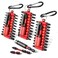 Geinxurn Impact Screwdriver Bits Set, 66 Pieces 1 / 2 Magnetic (Ph/TORX/HEX/PZ/SQ) S2 Steel Multi Power Insert Driver Bits and 3PC Bit Holder with Organizer Sleeve