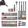Geinxurn 66Pieces Impact Screwdriver Bits Set, Magnetic S2 Steel Phillips/Slotted/Square/Torx/Hex Insert Power Bits Tips with Impact Bit Holder and Impact Nut Driver and Mini Wrench