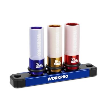 Workpro 1/2" Drive Lug Nut Impact Duty Socket Set