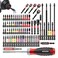 Geinxurn Impact Screwdriver Bits Set, Magnetic S2 Steel Phillips/Square/Torx/Hex 82Pieces Insert Power Bits Tips with Impact Bit Holder and Impact Nut Driver and Rachet Screwdriver Handle