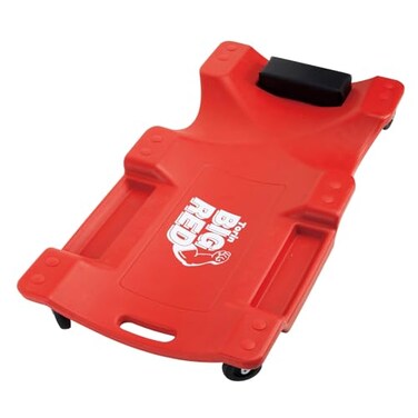 Big red Plastic Rolling Garage Shop Creeper