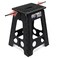 Delxo 17.5 Inch Folding Step Stool, Foldable Step Stool for Adults Black Dot