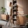 Soladder Folding 3 Step Ladder with Handrails, Foldable Step Stool