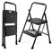 Sweetcrispy 2 Step Ladder, 330LBS Folding Step Stool
