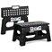 Delxo Folding Step Stool 9 Inch 2 Pack,300 Lbs Step Stool for Kids&amp;Adults